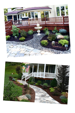 Front Deck and Flower Bed